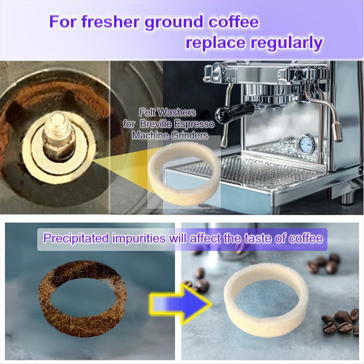 (A64E) Lot de 6 rondelles en f - Breville Espresso Bes870 avis et prix